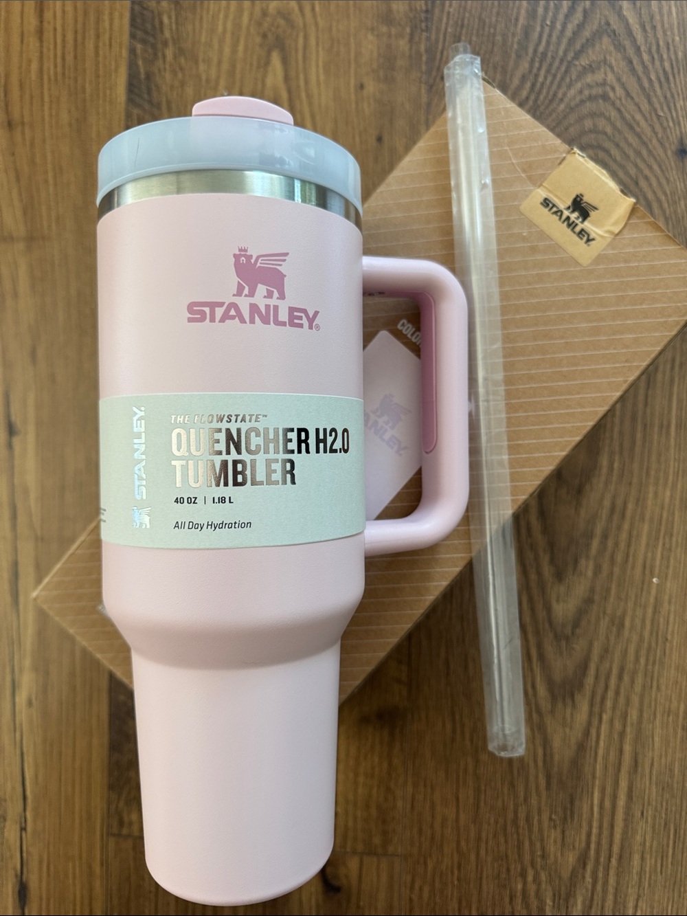 Stanley Pink Quencher H2.0 Tumbler with Handle 40oz